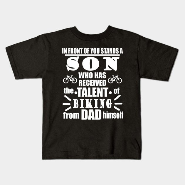 Biking Cycling Cycling Son Teenager Boy Kids T-Shirt by FindYourFavouriteDesign